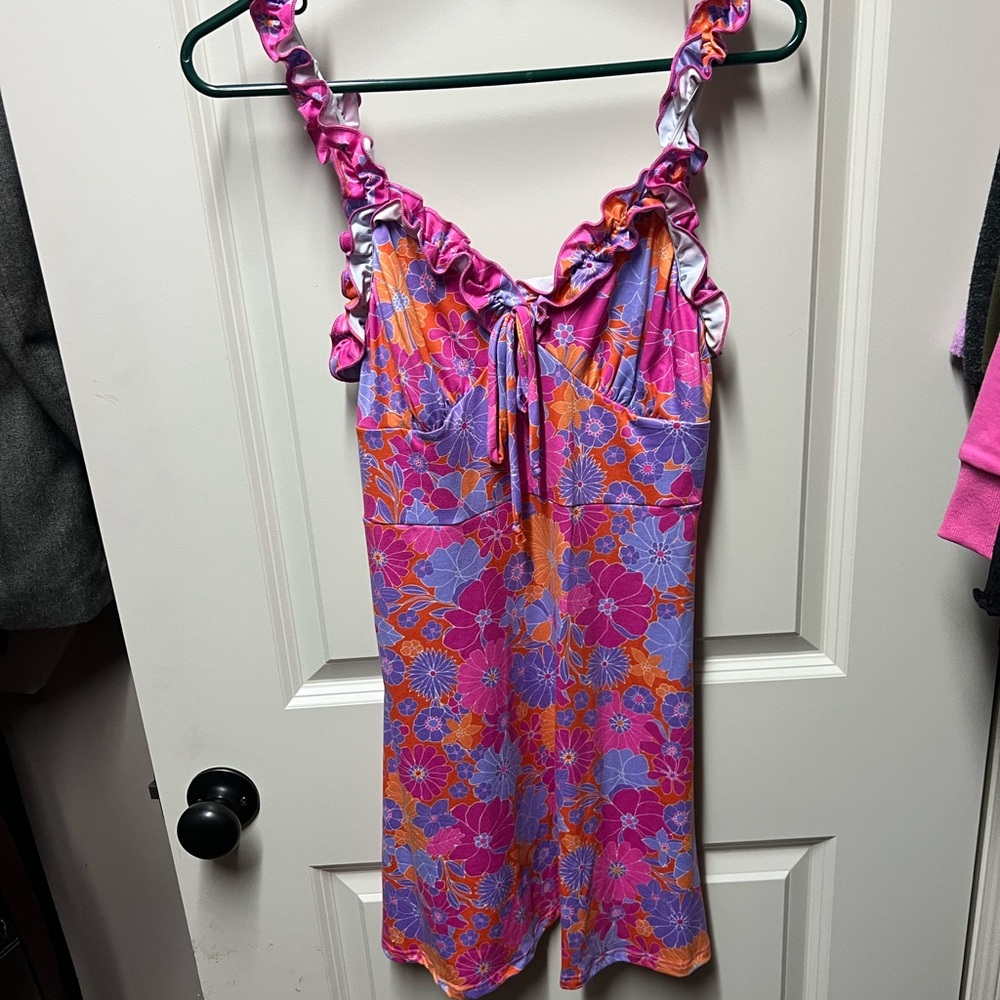 Pink lily dress